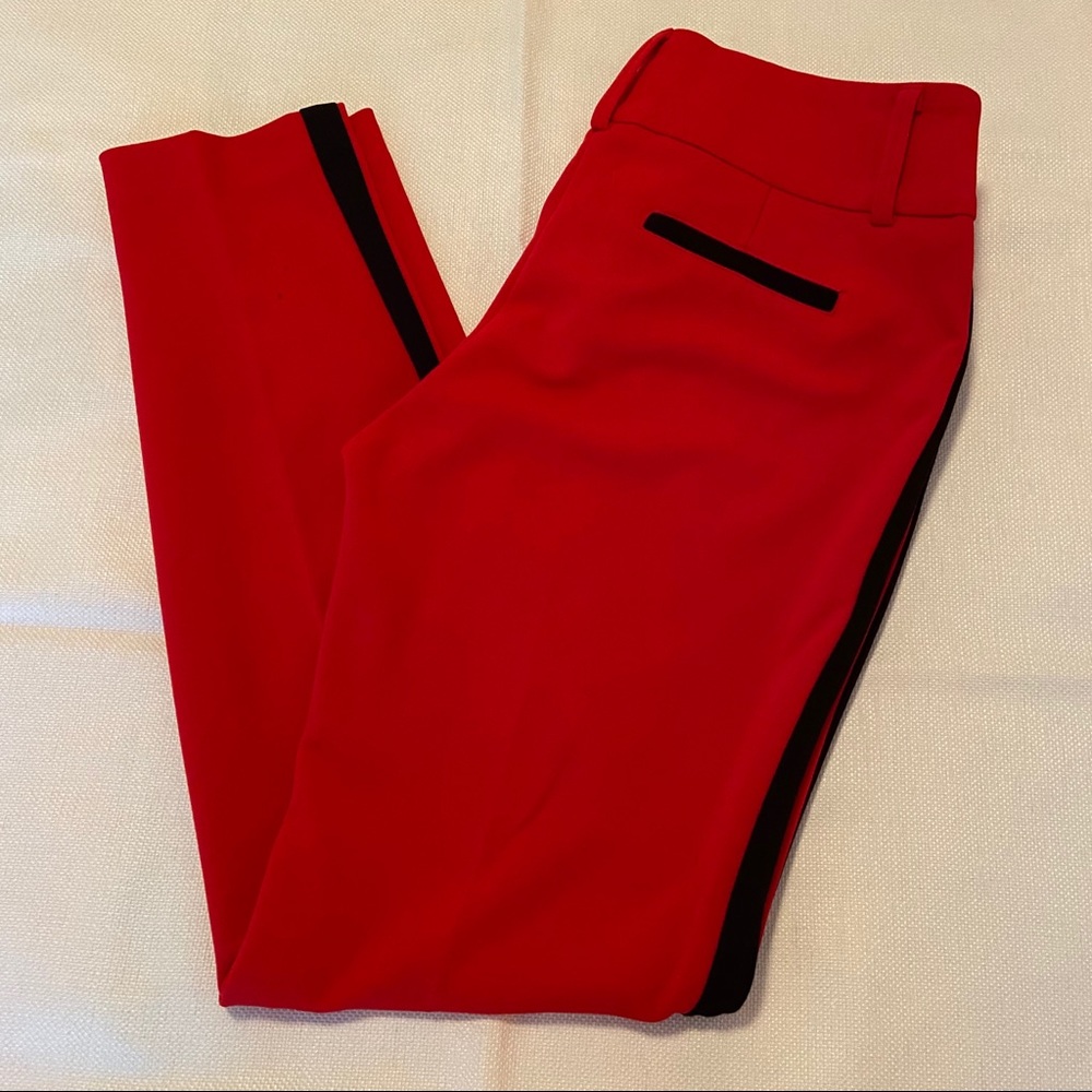 Red Tuxedo Dress Slacks Pants